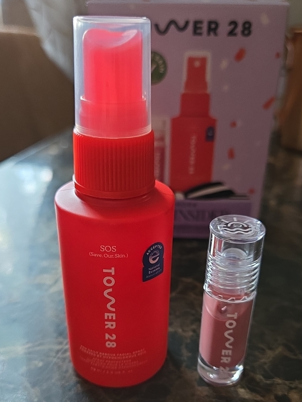 Tower 28 Set Toner And Lipgloss